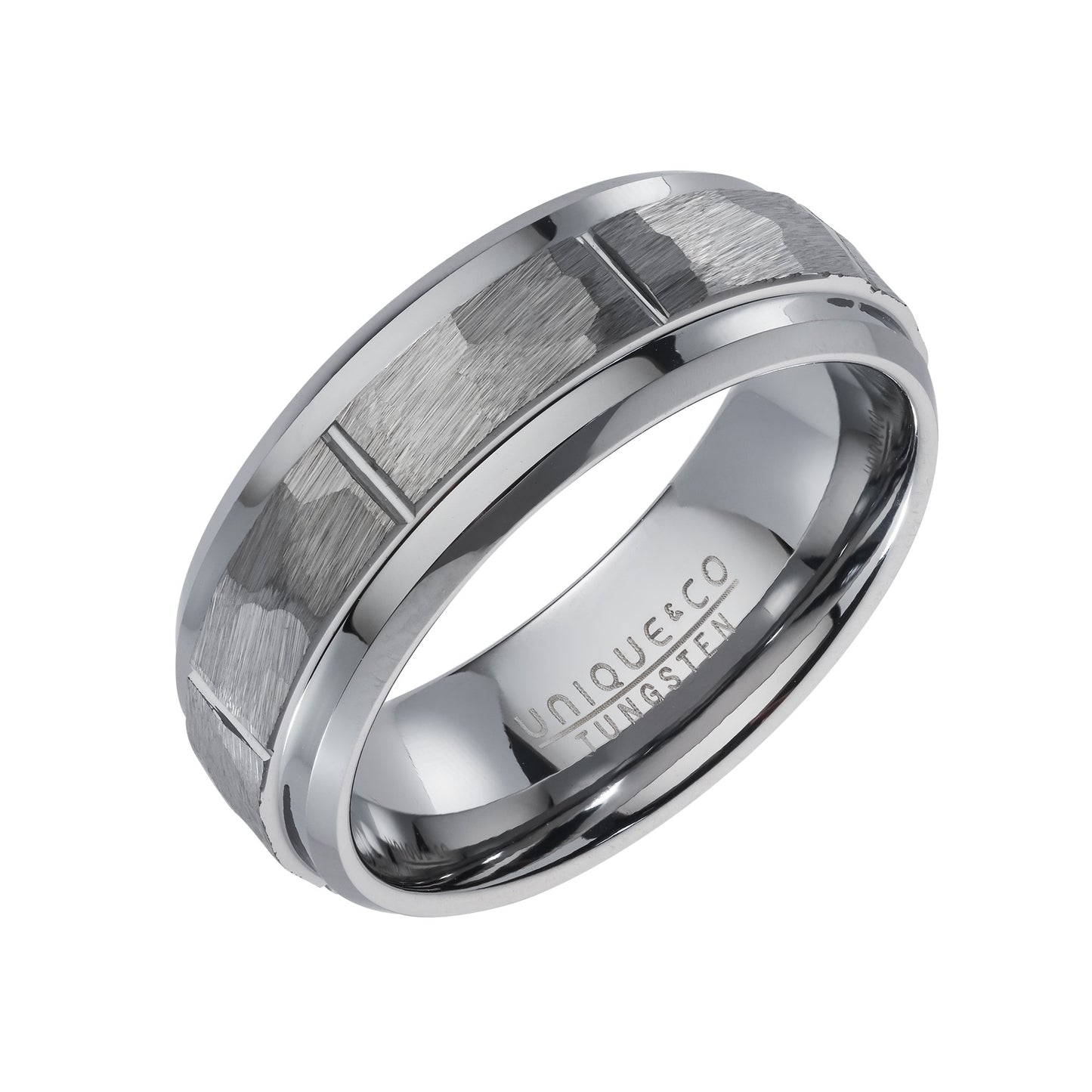 Tungsten Textured Ring