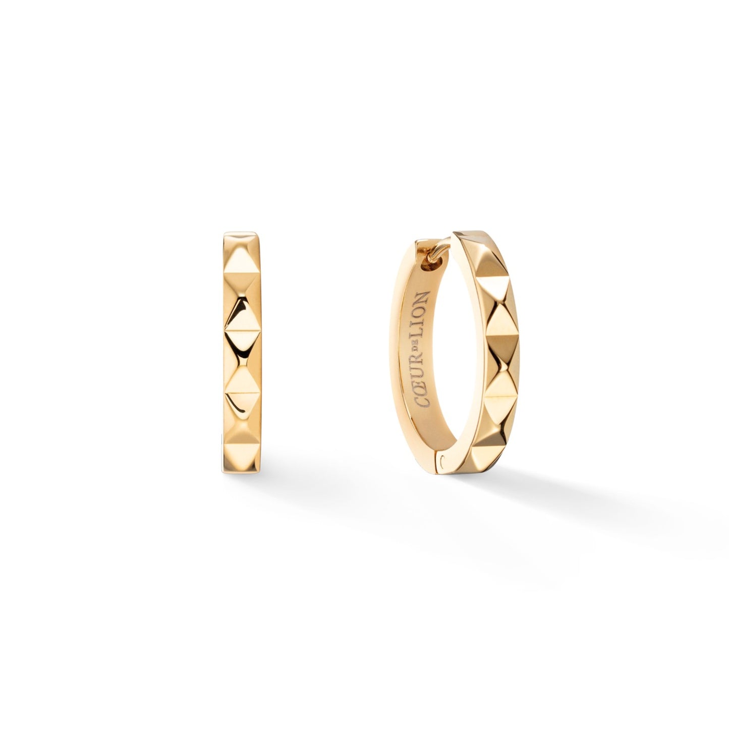 Gold Colour Hoop earrings Spikes