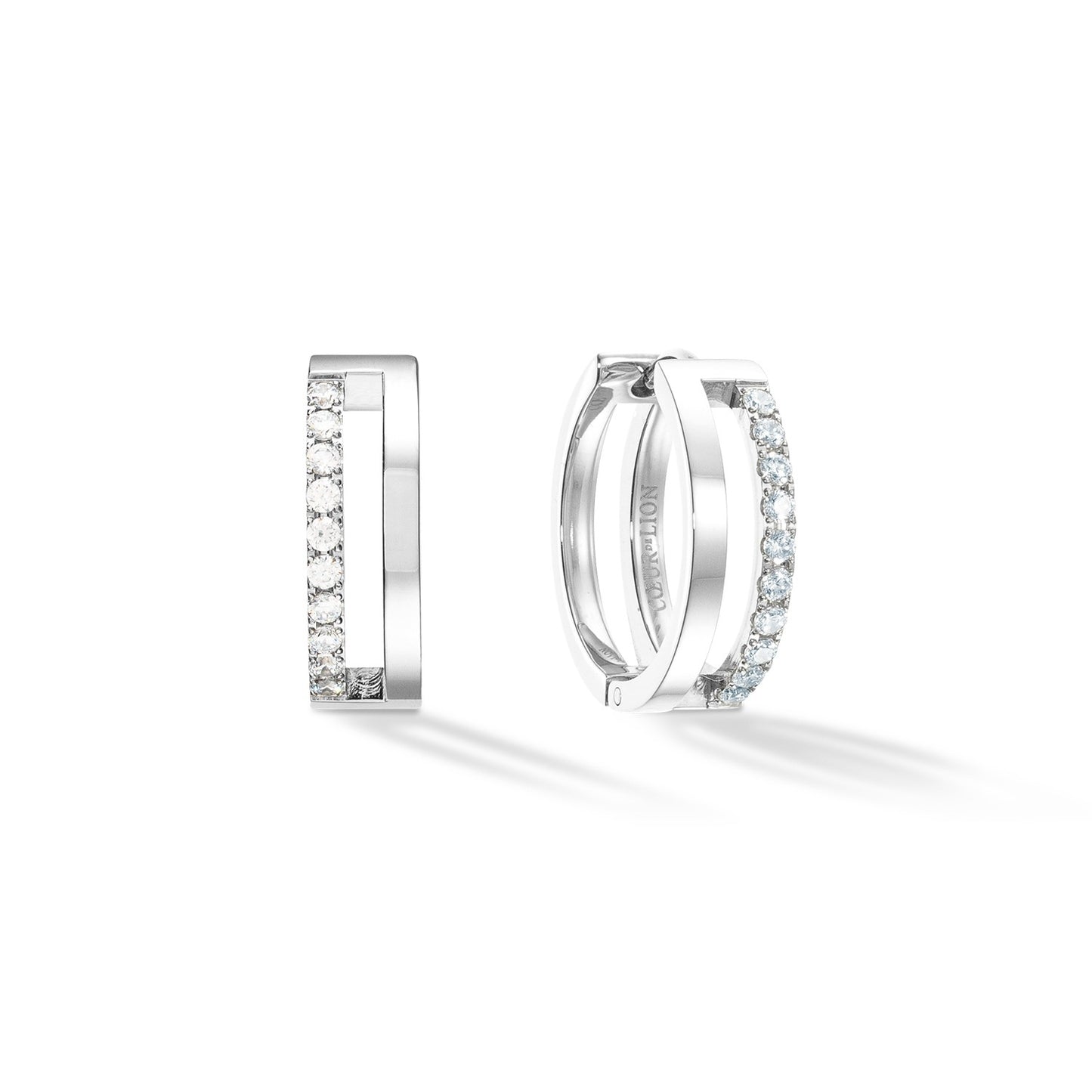 Eternal Unity Hoops silver-crystal