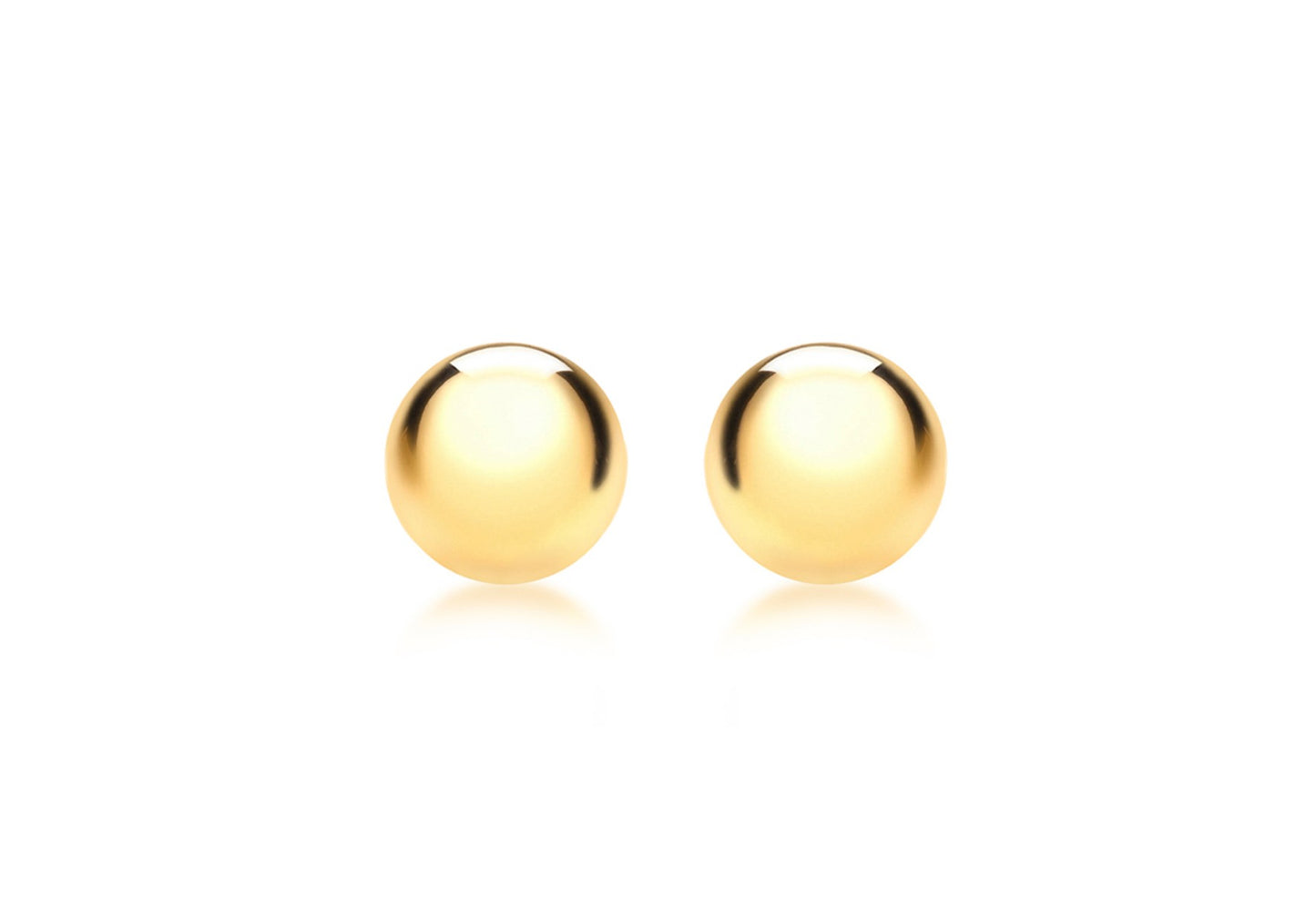 9ct Yellow Gold 4mm Ball Stud Earrings