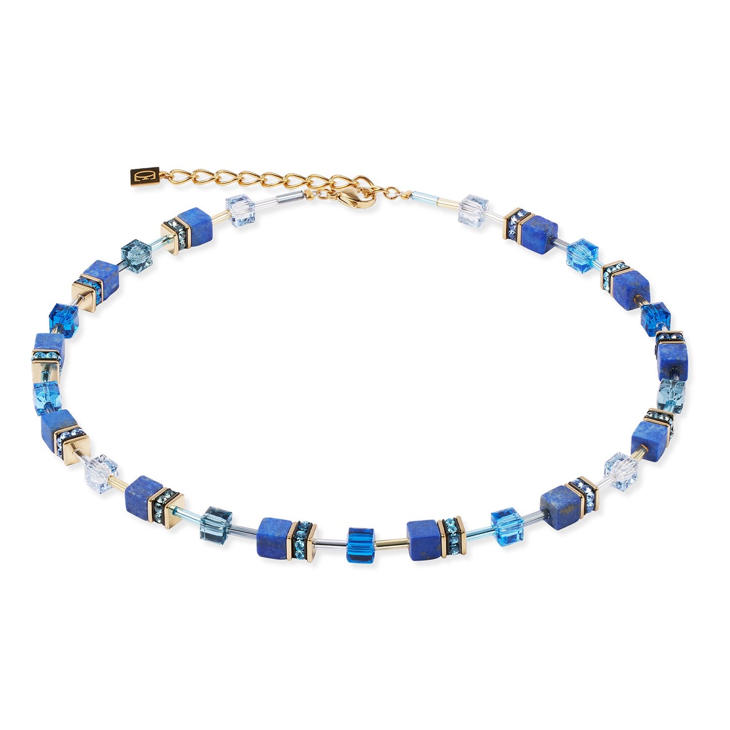 Geocube Iconic Precious necklace blue