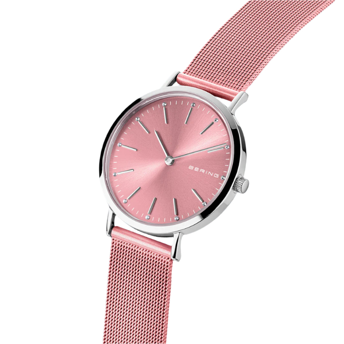 Pink Mesh Watch