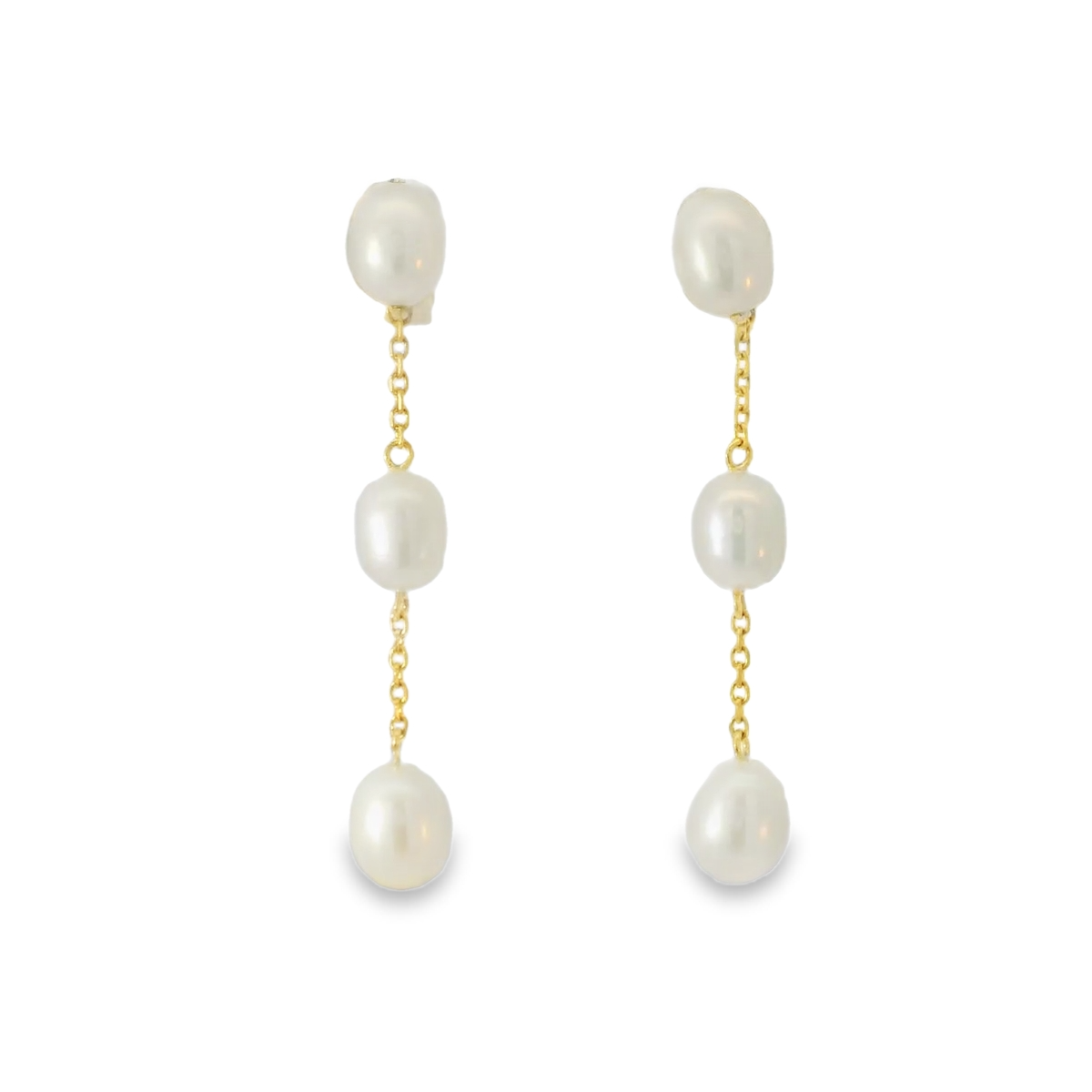 Fresh Water Pearl Tier Drop Earrings