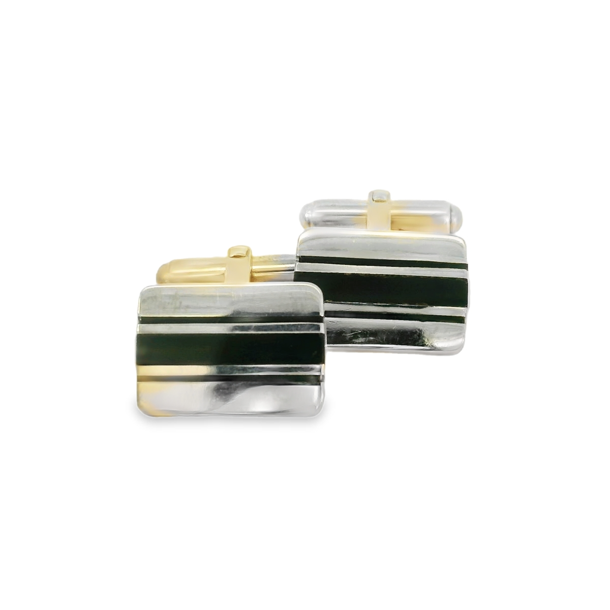 Silv+Onyx Stripe Cufflink