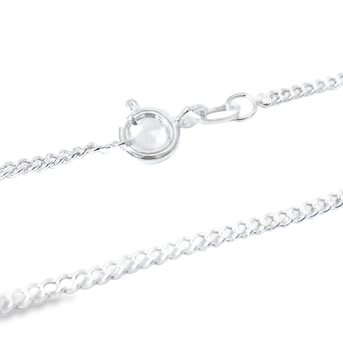 18" Silver 1.7mm Curb Chain