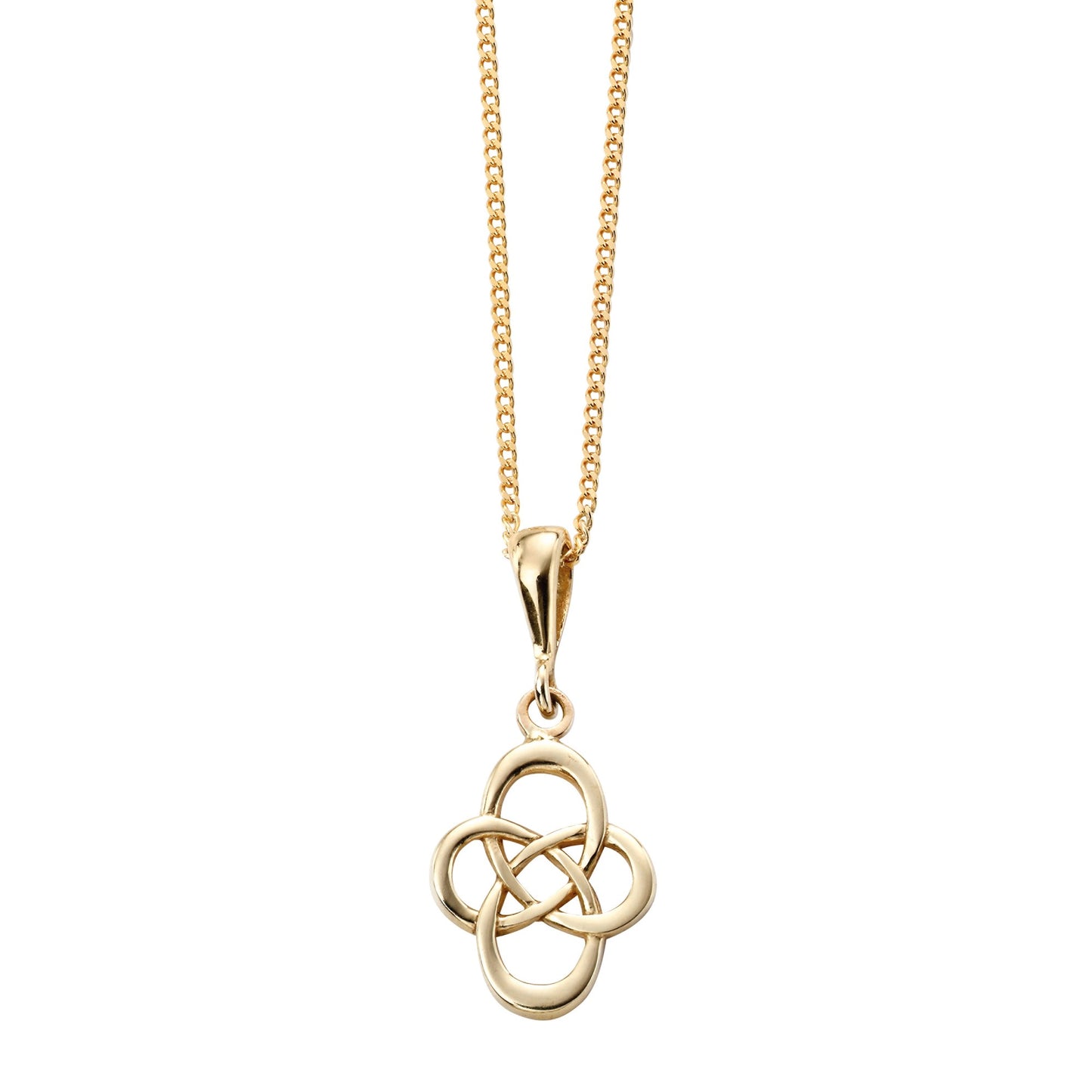 9ct Yellow Gold Celtic Drop Pendant
