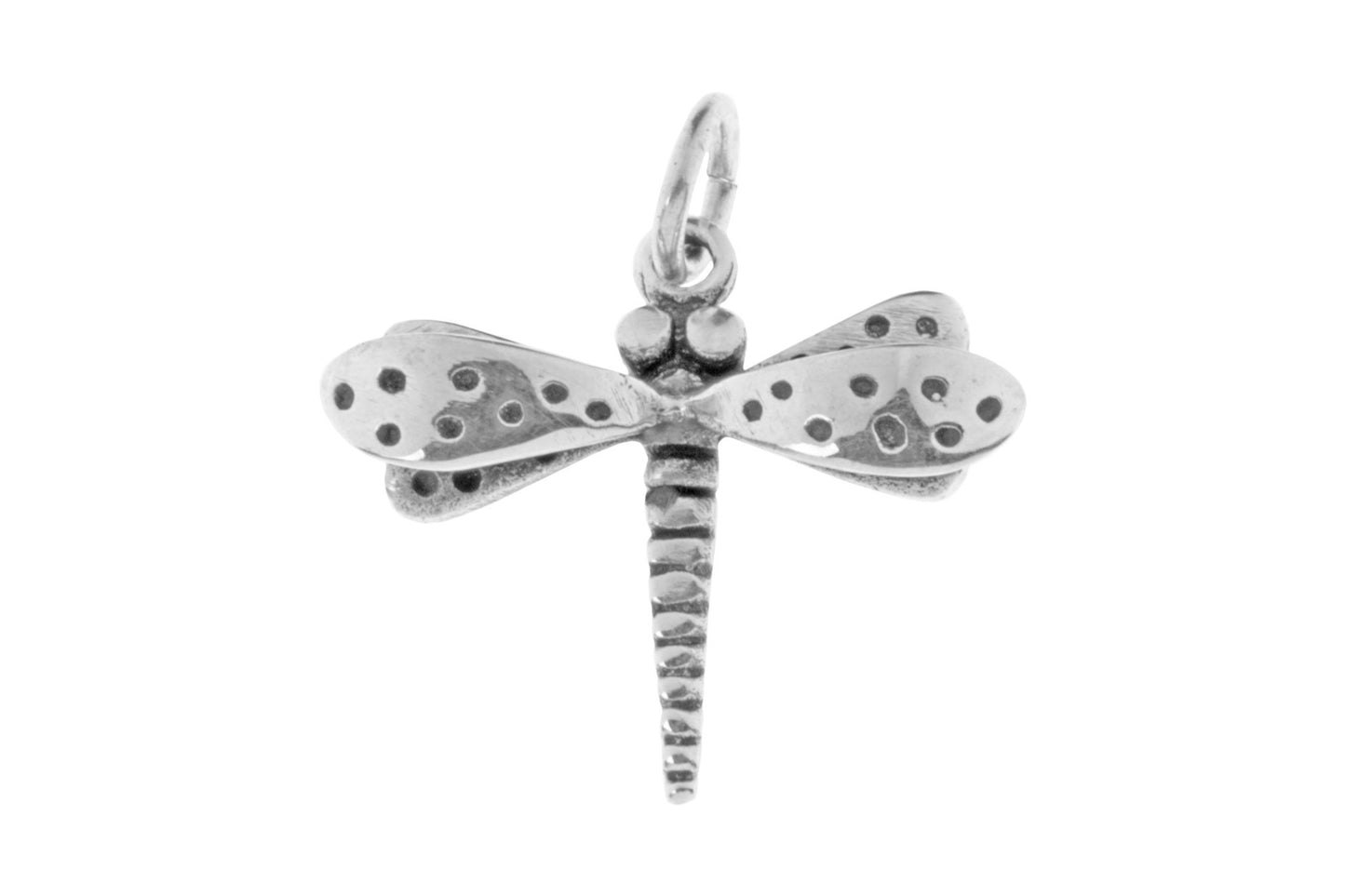 Silver Small Dragonfly Pendant Without Chain