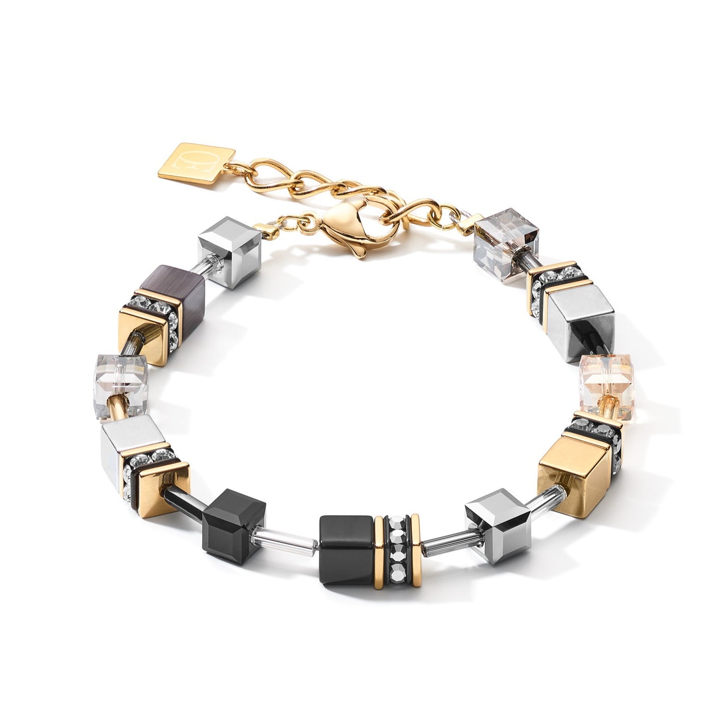Geocube Bracelet Grey-Gold