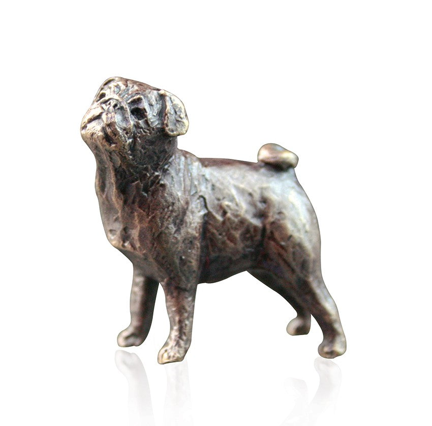 Bronze Pug Figurine