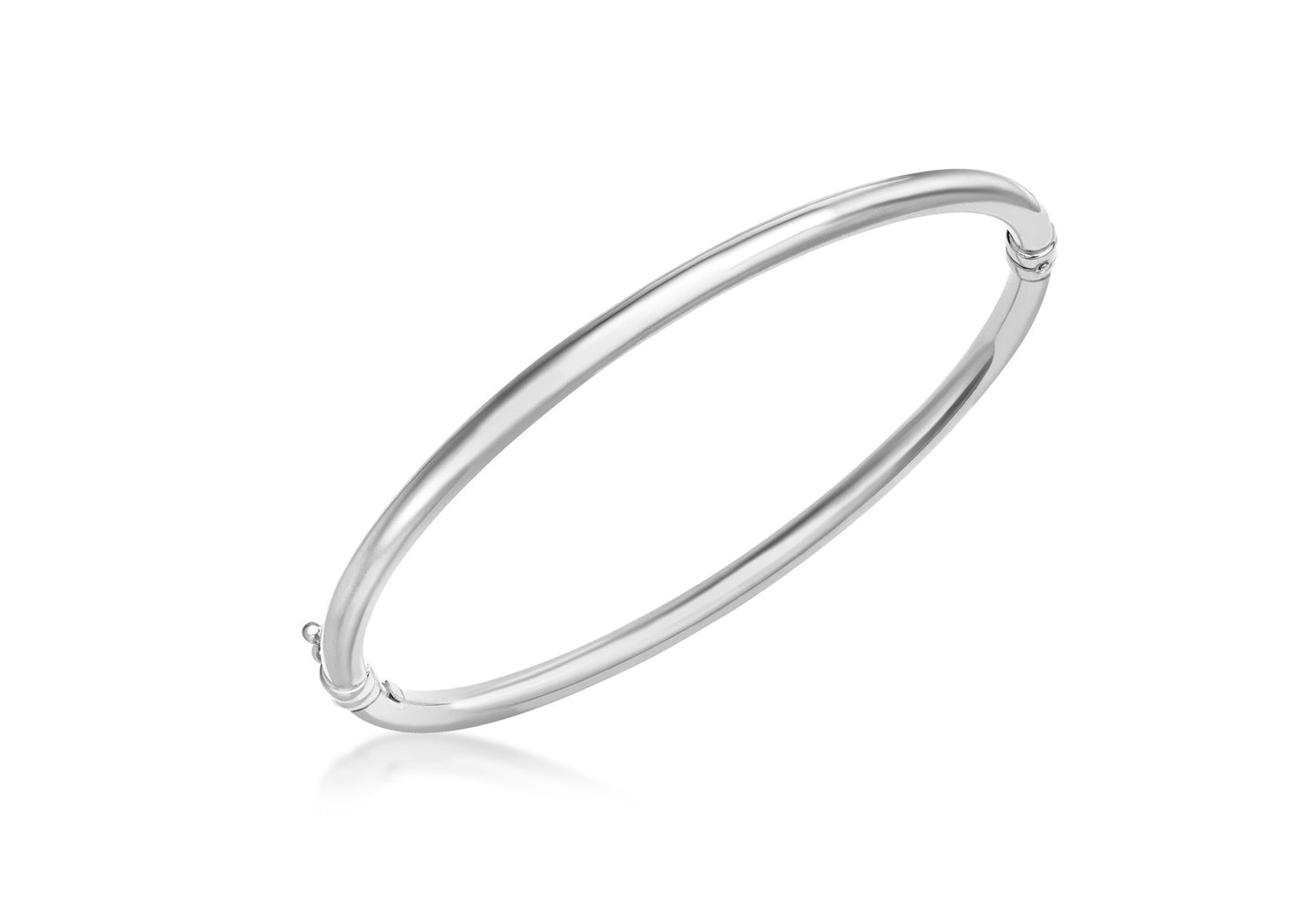 9ct White Gold Bangle