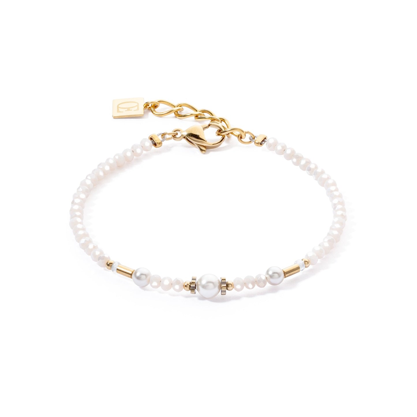 Pearl and Crystal Beaded Bracelet
