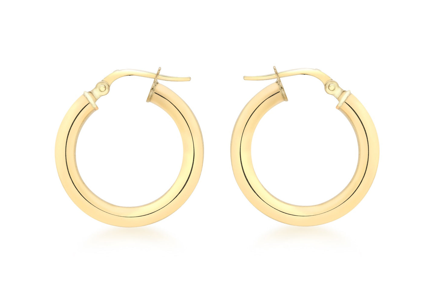 9ct Yellow Gold 20mm Polished Hoop Creole Earrings
