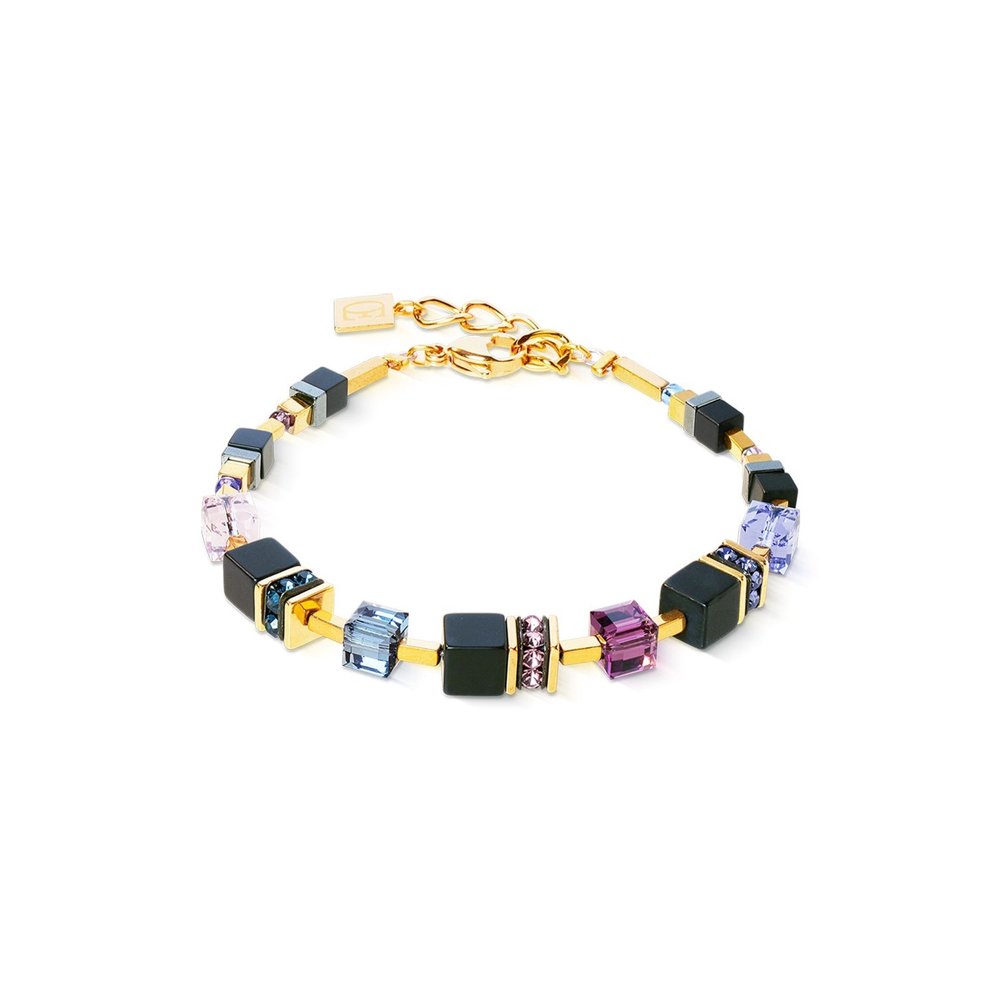 Geocube Precious Classic bracelet Blue Moon gold plated
