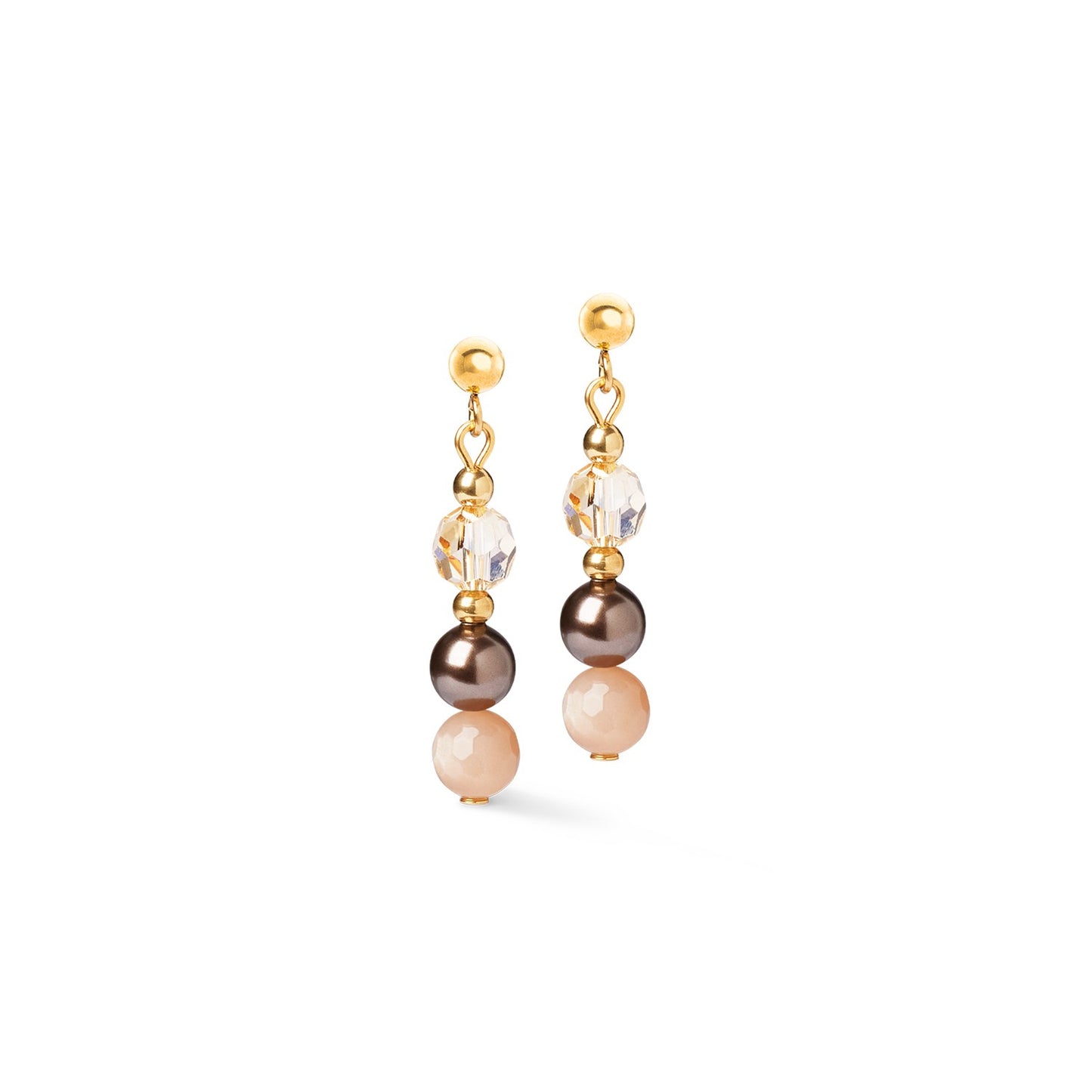 Earrings Precious Elysia gold-brown