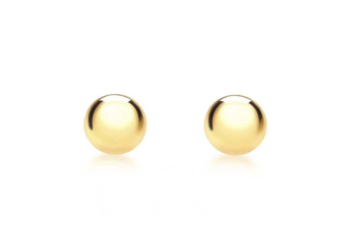 9ct Yellow Gold 7mm Ball Stud Earrings