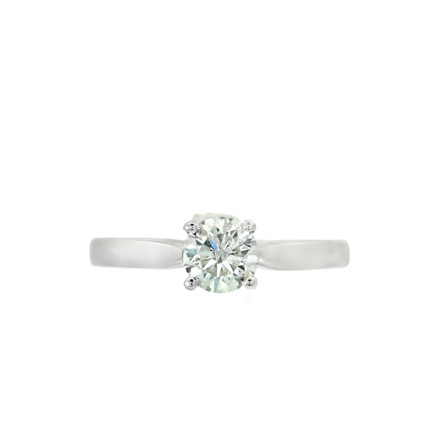 18ct White Gold 0.50ct Solitaire Engagement Diamond Ring