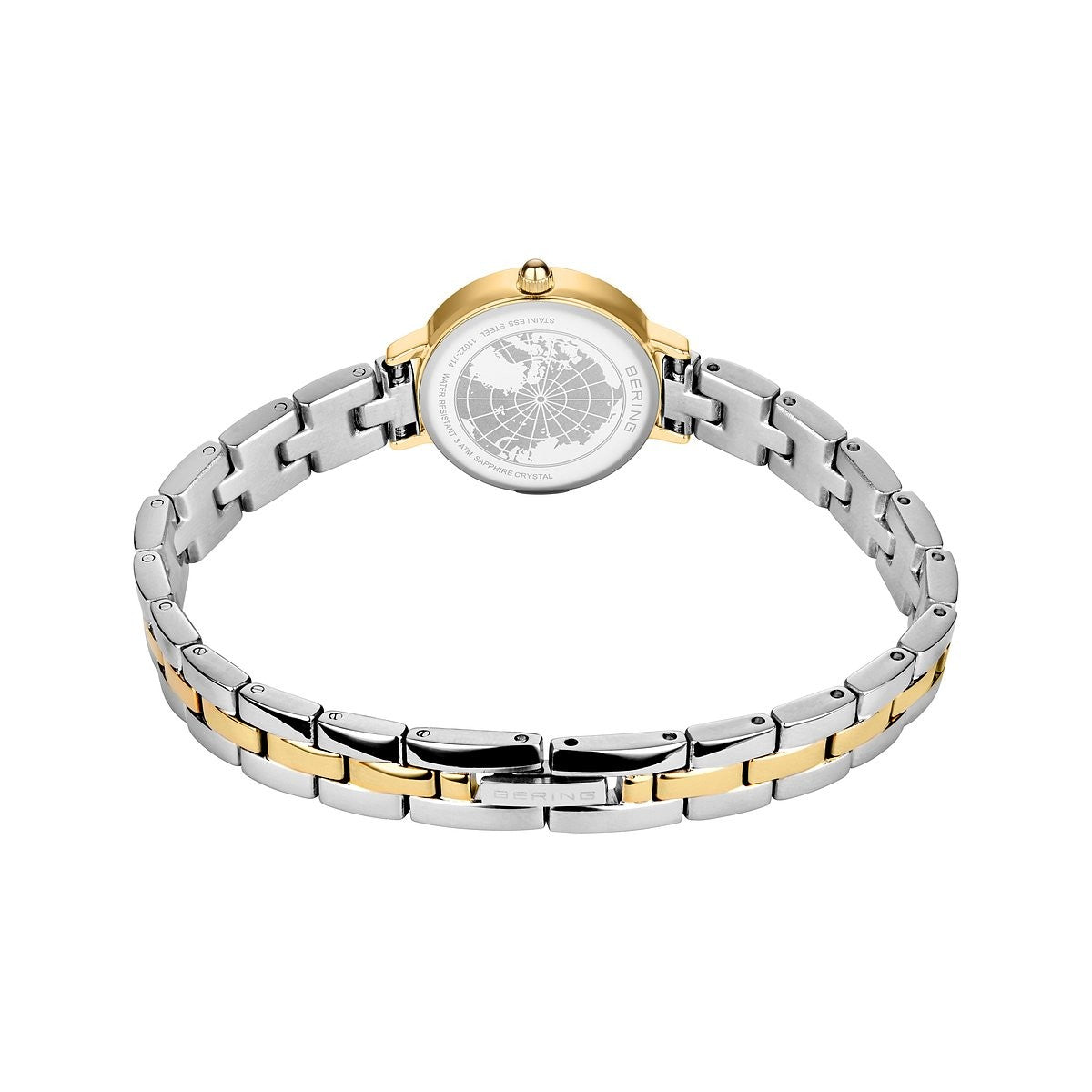 White Dial Two Tone Bracelet Watch