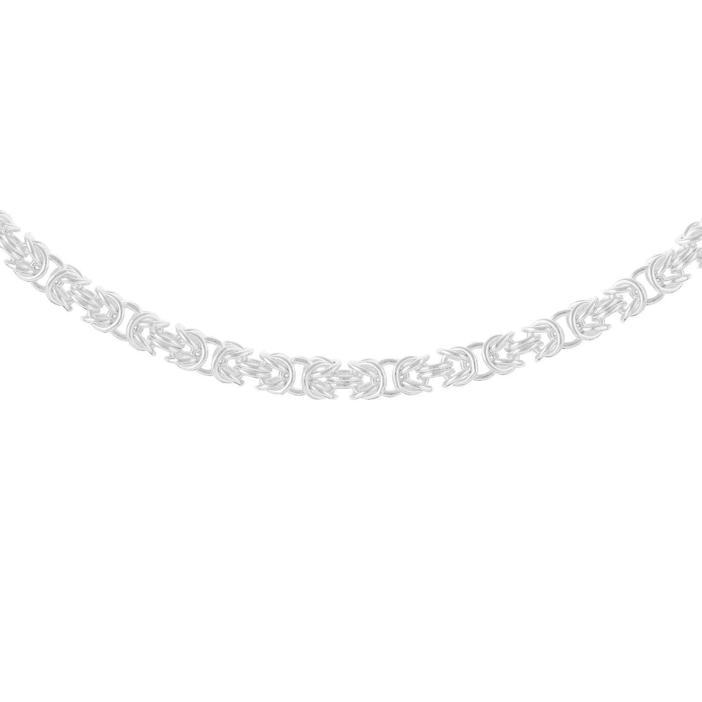 Sterling Silver Byzantine Chain Bracelet