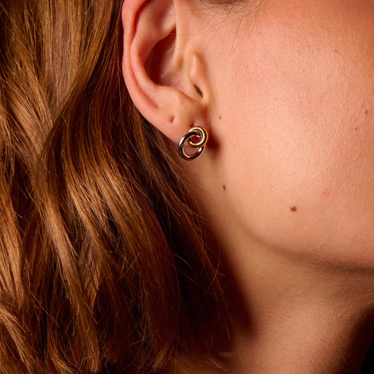 Two tone Eternal Earrings