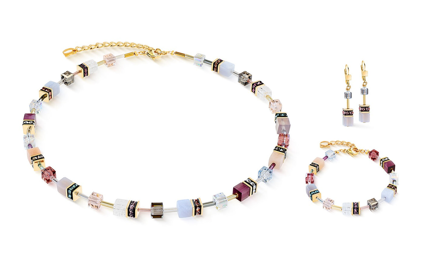 GeoCUBE Iconic Precious earrings Golden Blush