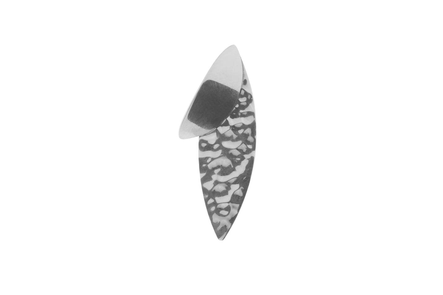 Overlap Leaf Stud Earrings