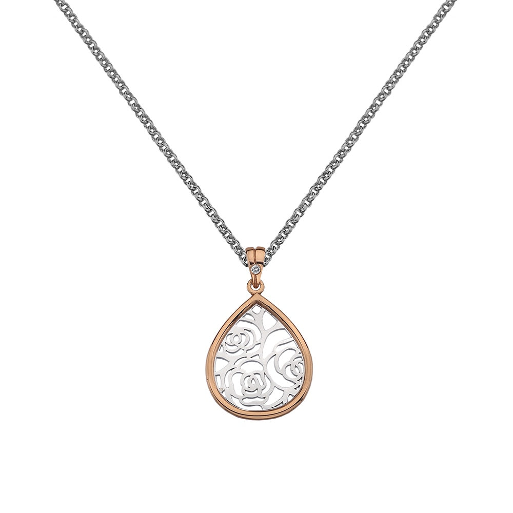 DP658 Faith Teardrop Pendant - Rose