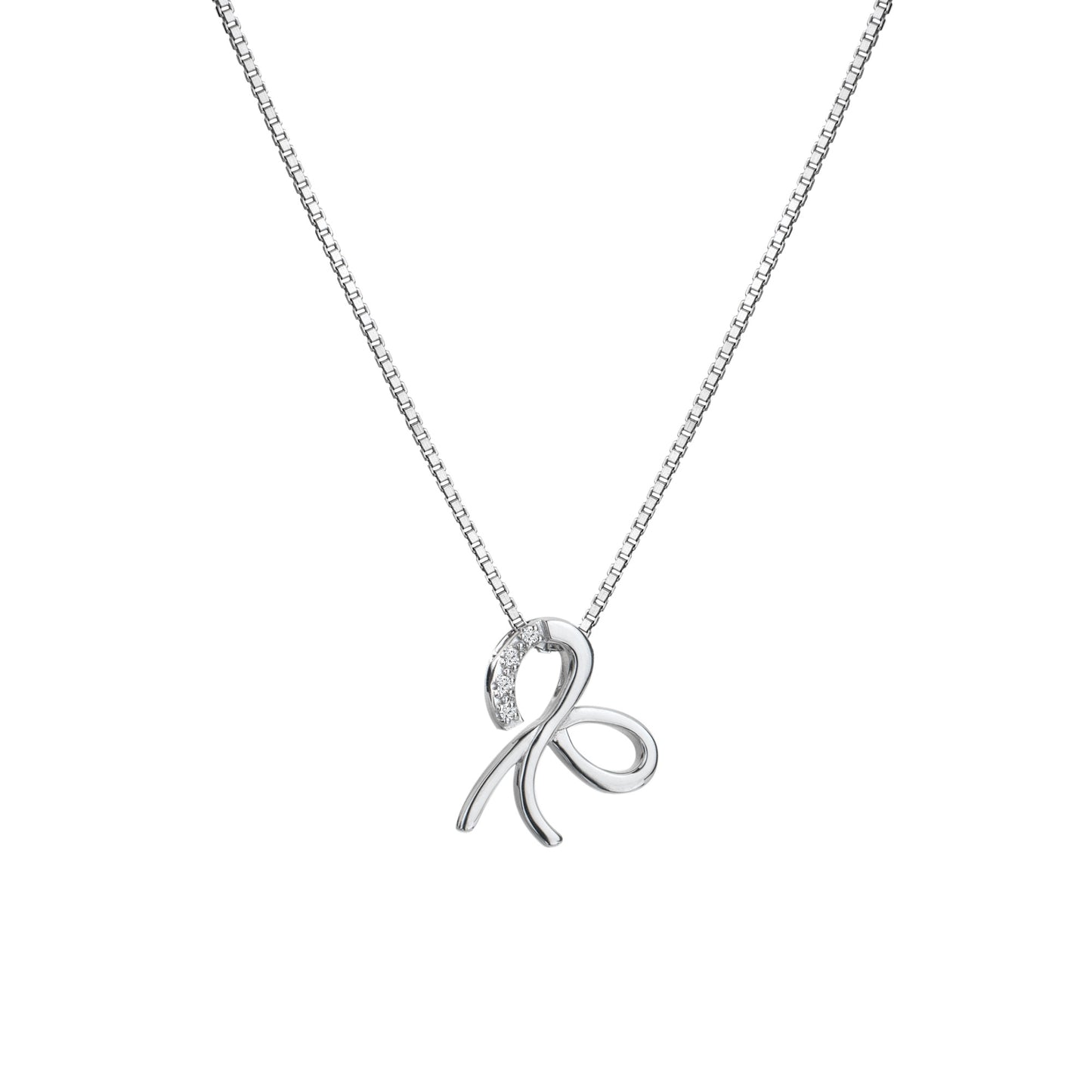 Silver Ribbon Pendant