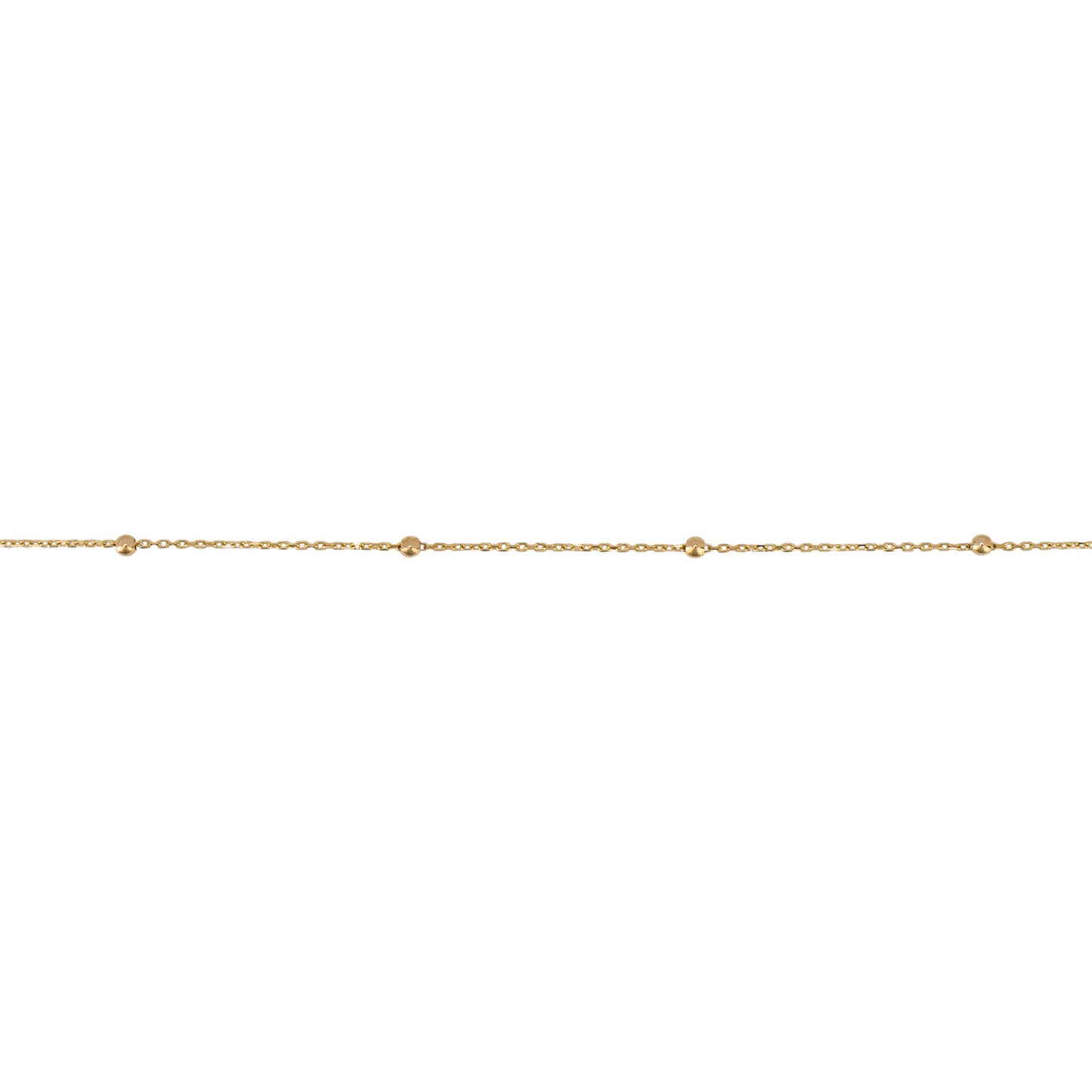 Fine Chain and Ball Bracelet
