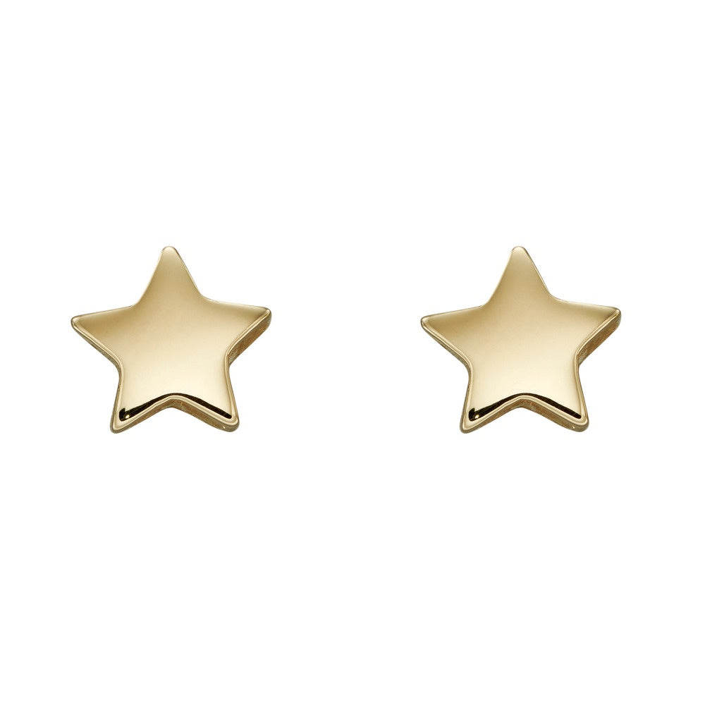 Gold Star Stud Earrings