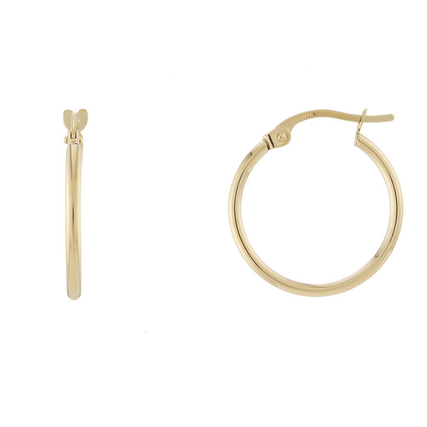 GER149 9ct YG Small Hoop Earrings