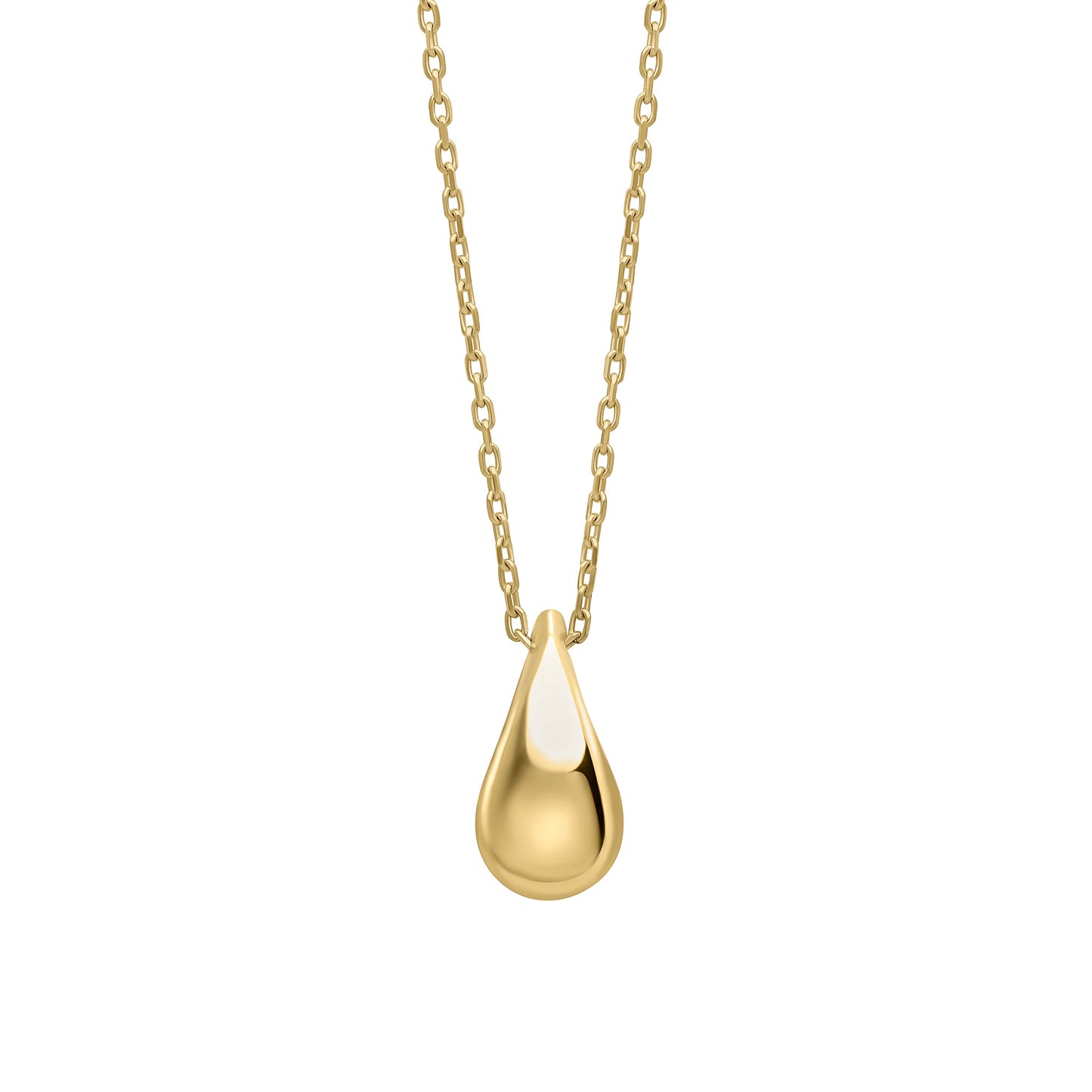 Gold Teardrop Necklace