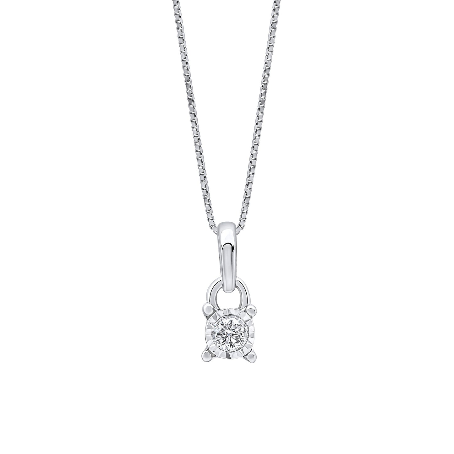 GN401 9ct WG Starter Diamond pendant
