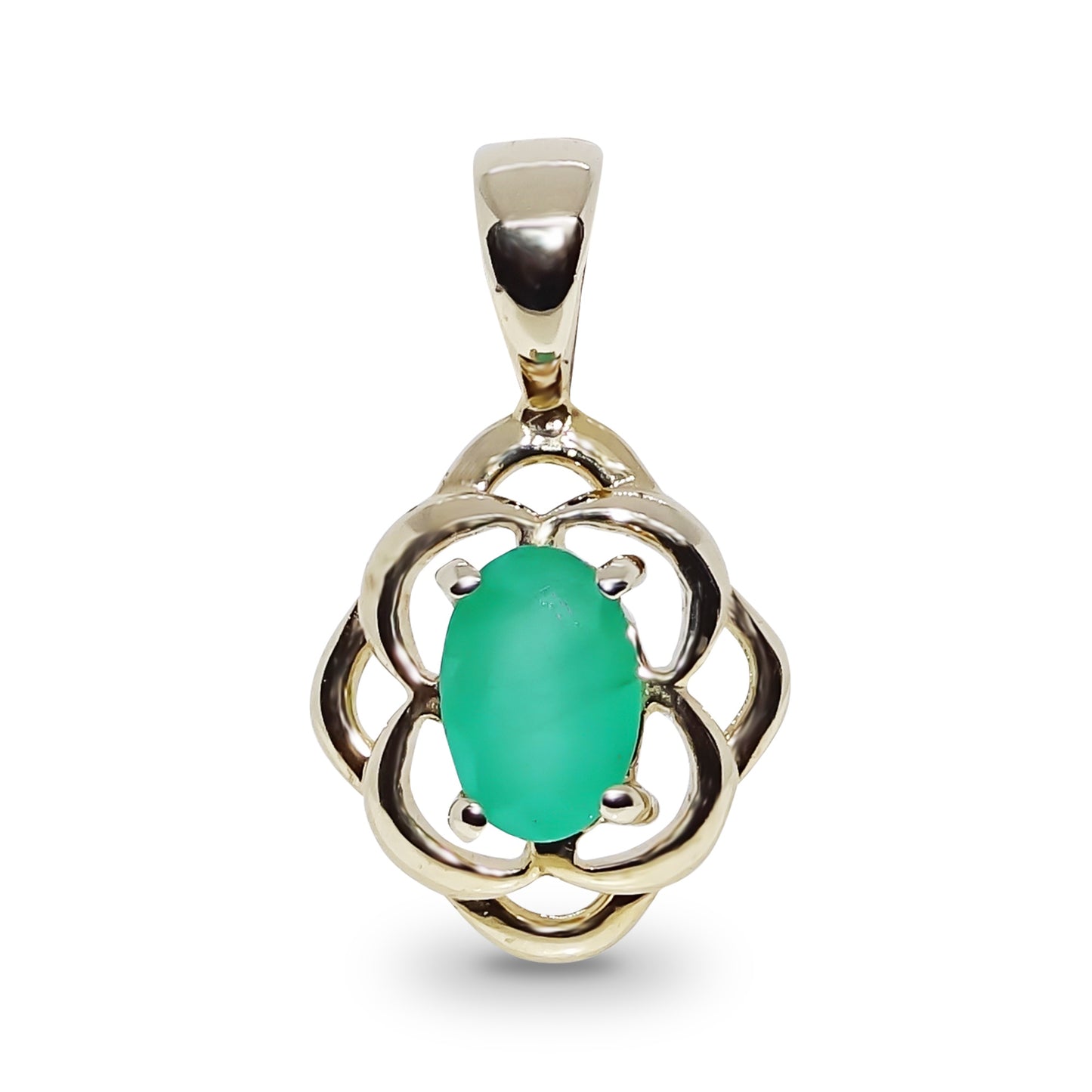 Celtic Emerald Pendant