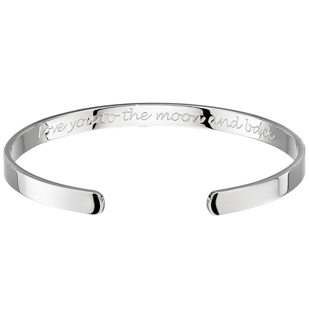 Silver Moon Bangle