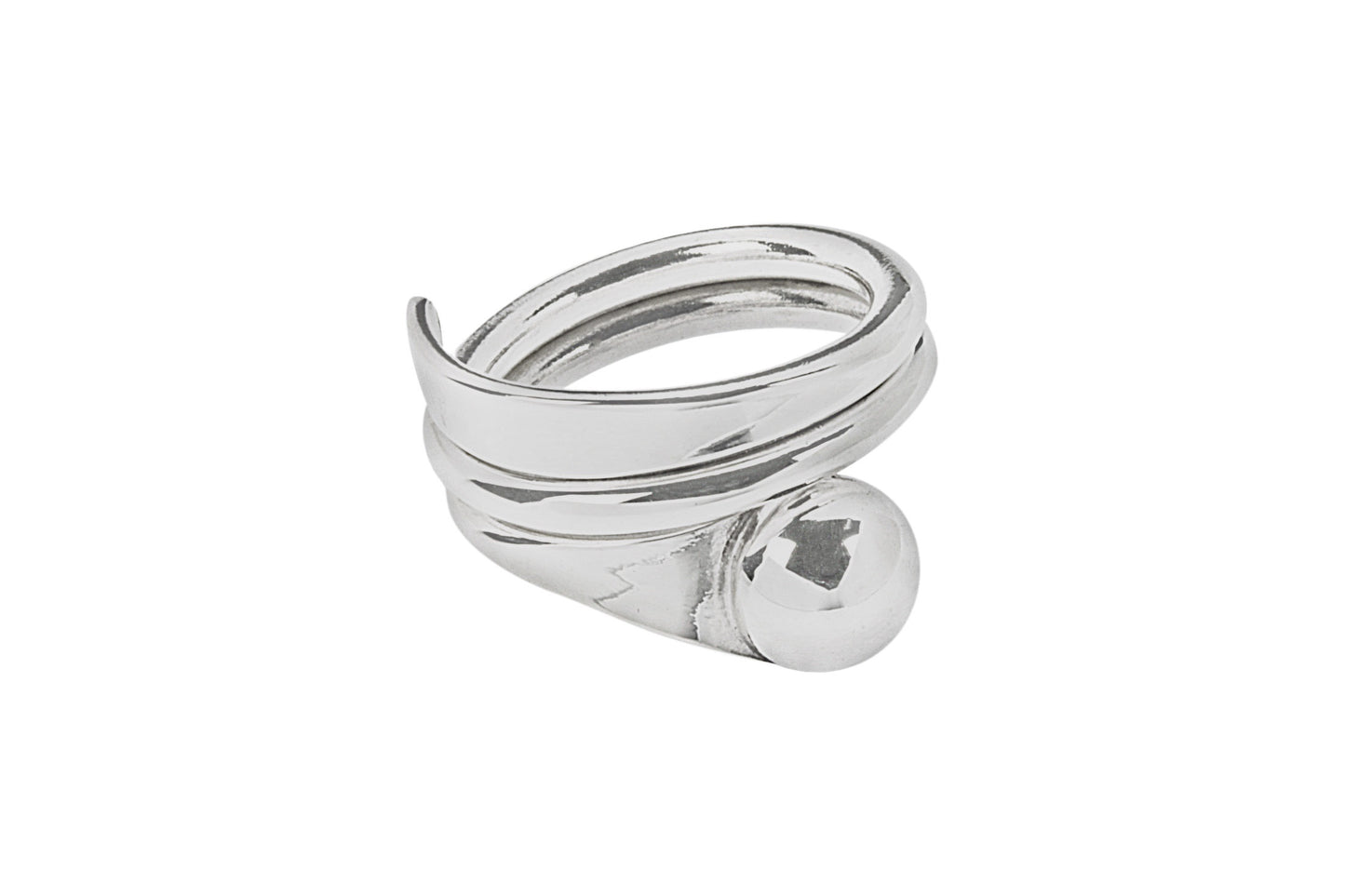 Twist & Ball Ring (Size Q)