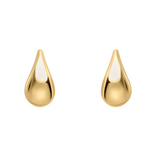 Yellow Gold Teardrop Earrings