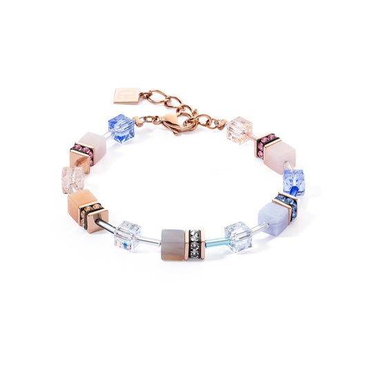 Geocube Bracelet Blue and Pink