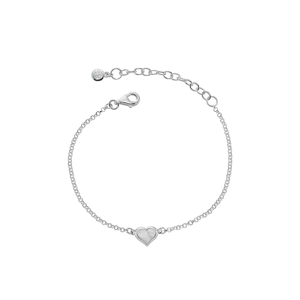 Betty - Mother of Pearl Heart Bracelet