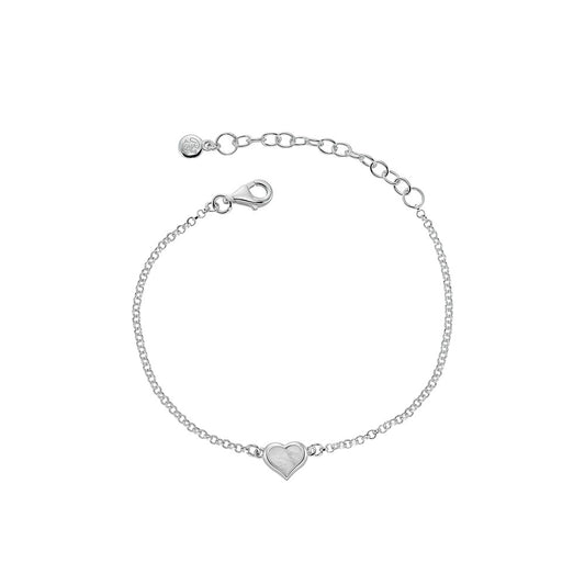 Betty - Mother of Pearl Heart Bracelet