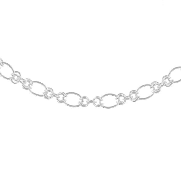 Silver Handmade Oval Link Bracelet