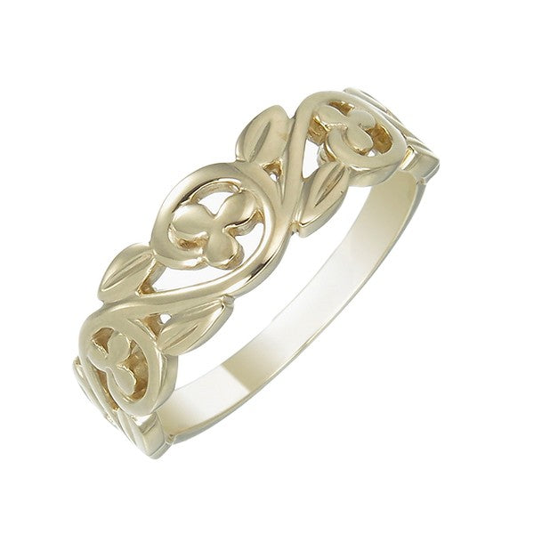 9ct Yellow Gold Filigree Vine Ring