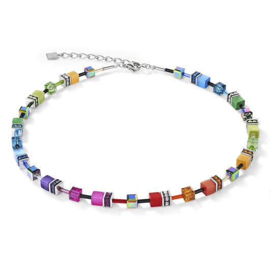 GeoCUBE necklace multicolour rainbow