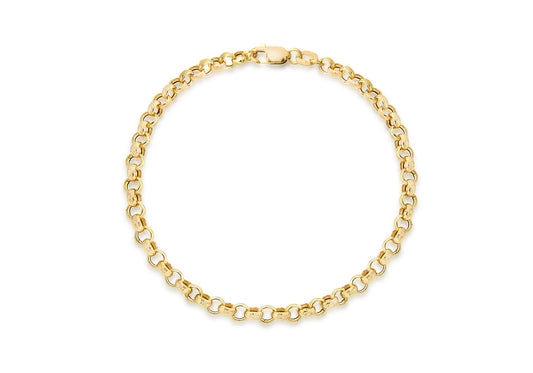 9ct Yellow Gold Belcher Chain Bracelet