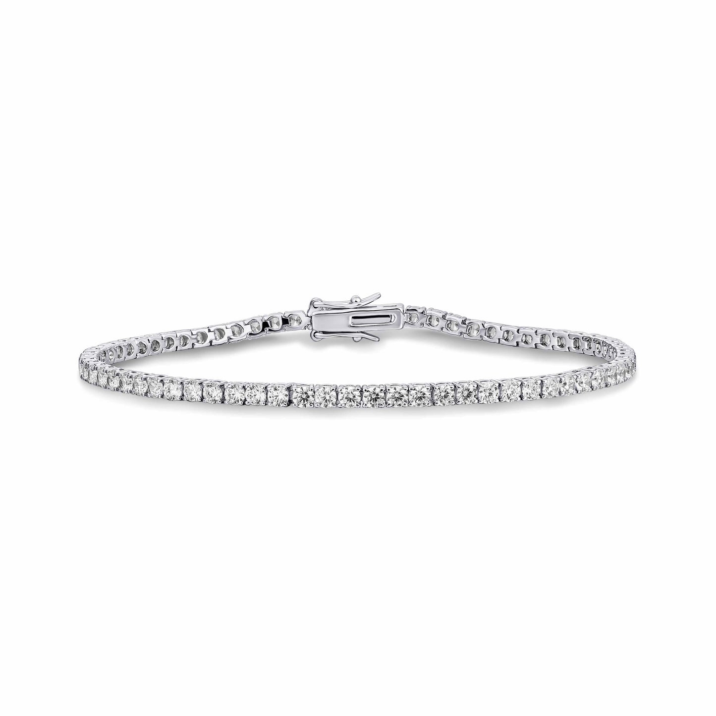 Silver Sparkly Tennis Braclelet