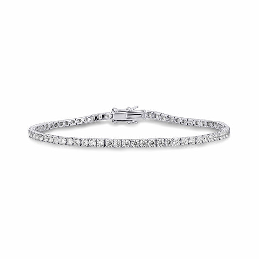 Silver Sparkly Tennis Braclelet