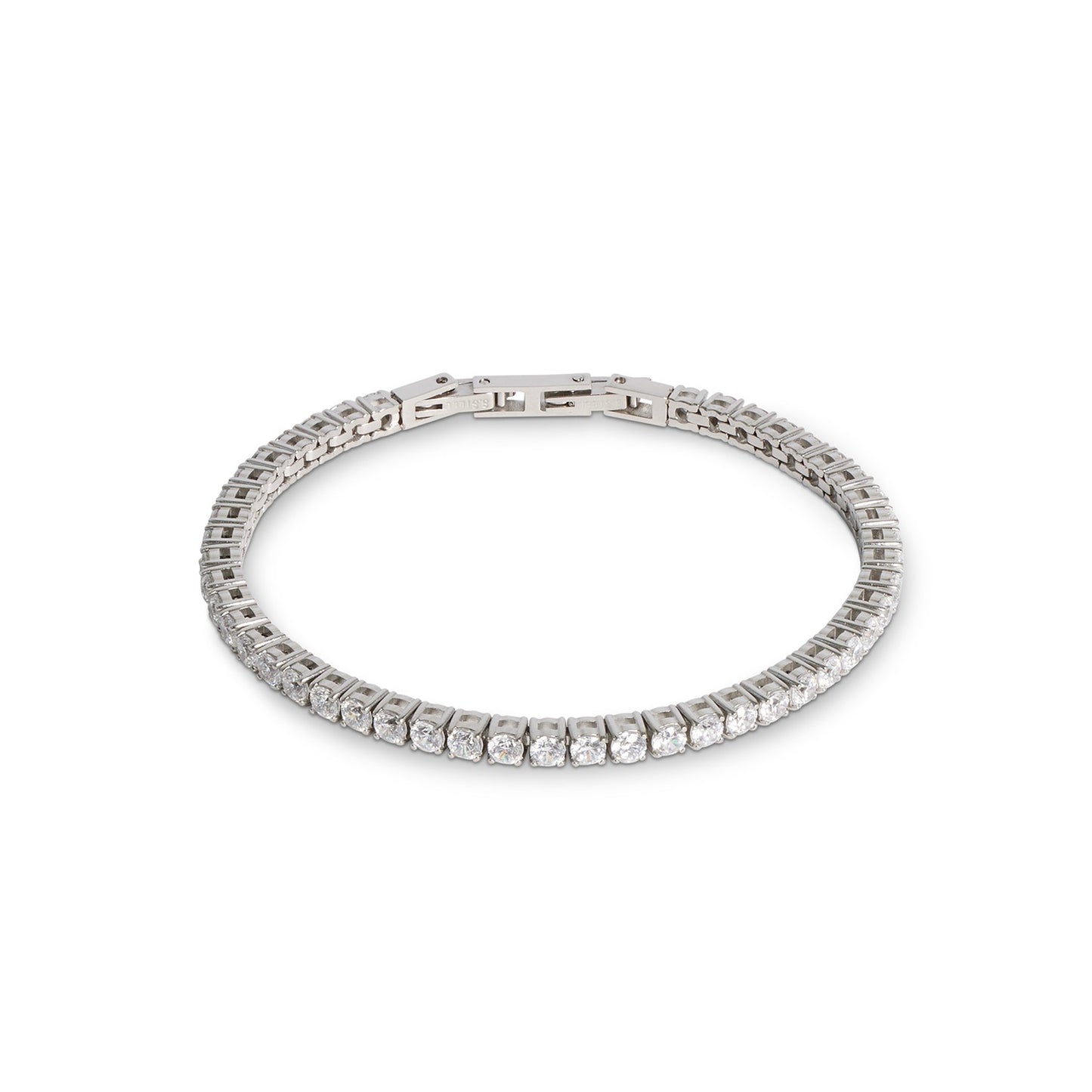 Tennis bracelet silver-crystal