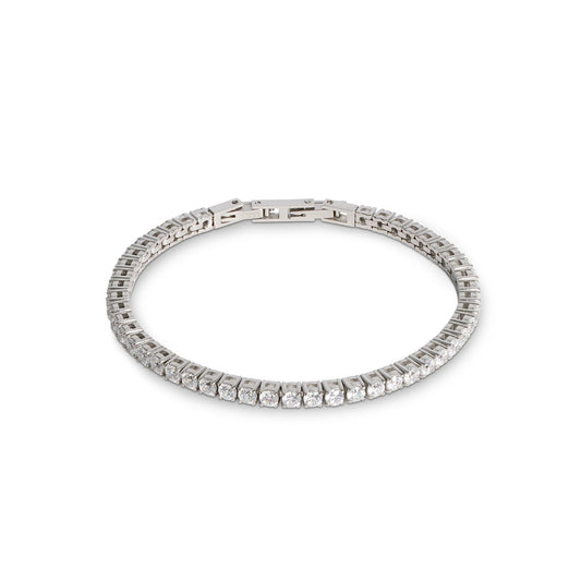 Tennis bracelet silver-crystal