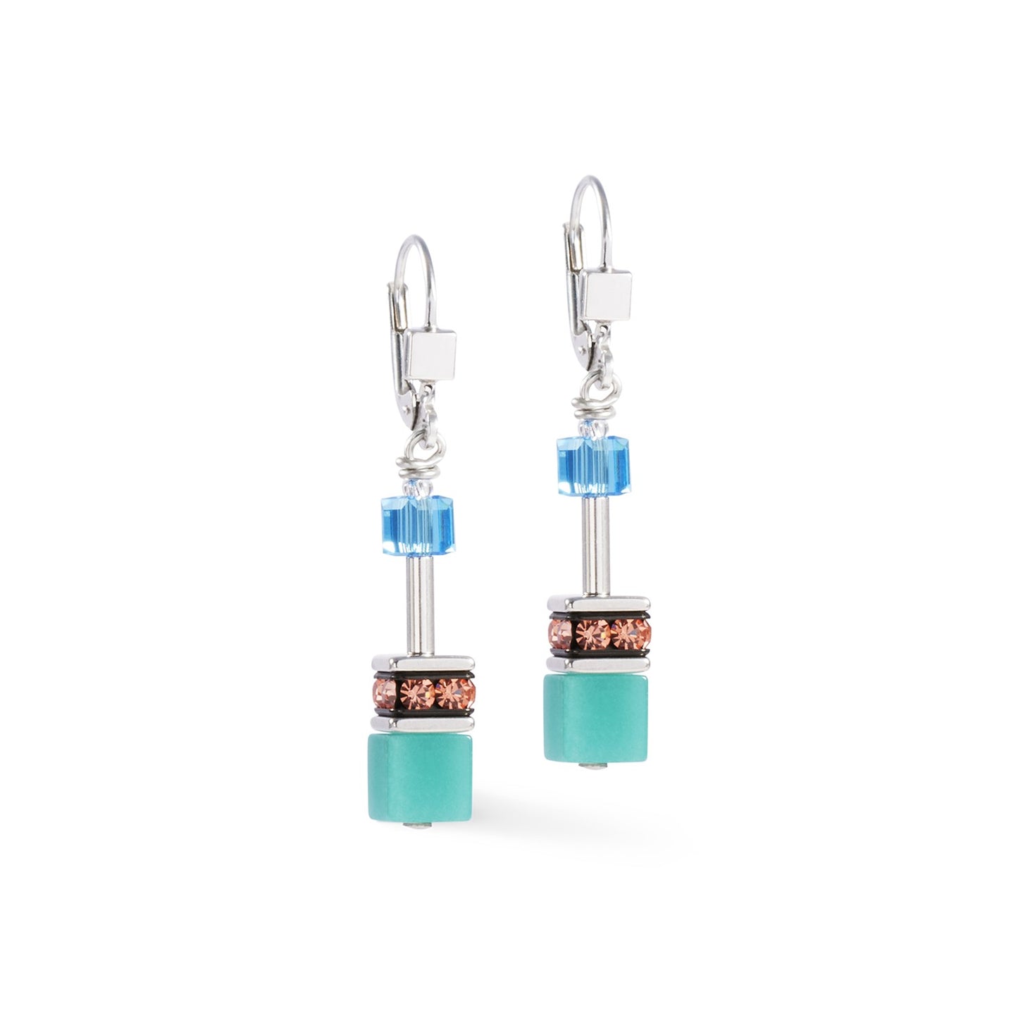 Geocube Iconic earrings Magic silver