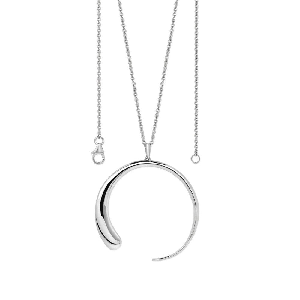 SIlver Luna Pendant with Chain