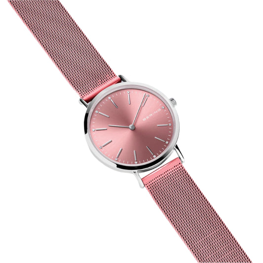 Pink Mesh Watch